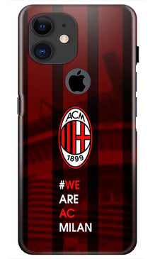 AC Milan Mobile Back Case for iPhone 11 Logo Cut  (Design - 155)