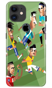 Football Mobile Back Case for iPhone 11 Logo Cut  (Design - 166)