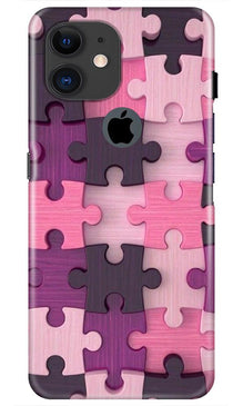 Puzzle Mobile Back Case for iPhone 11 Logo Cut (Design - 199)