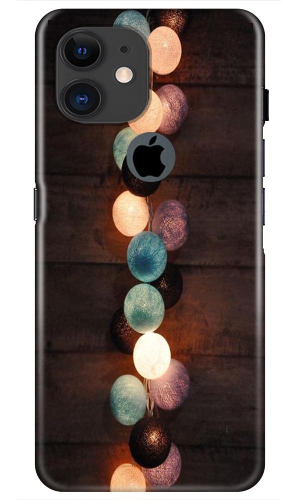 Party Lights Case for iPhone 11 Logo Cut (Design No. 209)