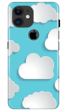 Clouds Mobile Back Case for iPhone 11 Logo Cut (Design - 210)