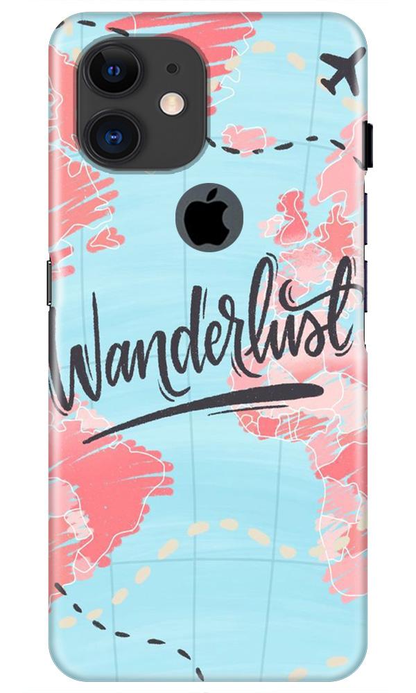 Wonderlust Travel Case for iPhone 11 Logo Cut (Design No. 223)