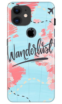Wonderlust Travel Mobile Back Case for iPhone 11 Logo Cut (Design - 223)