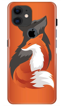 Wolf  Mobile Back Case for iPhone 11 Logo Cut (Design - 224)