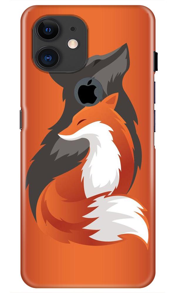 Wolf  Case for iPhone 11 Logo Cut (Design No. 224)