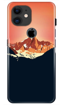 Mountains Mobile Back Case for iPhone 11 Logo Cut (Design - 227)