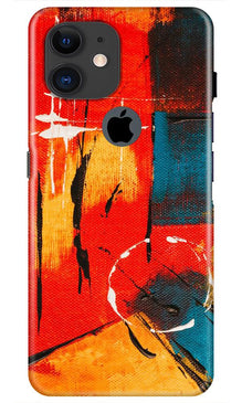 Modern Art Mobile Back Case for iPhone 11 Logo Cut (Design - 239)