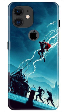 Thor Avengers Mobile Back Case for iPhone 11 Logo Cut (Design - 243)