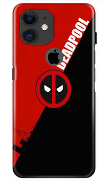 Deadpool Mobile Back Case for iPhone 11 Logo Cut (Design - 248)