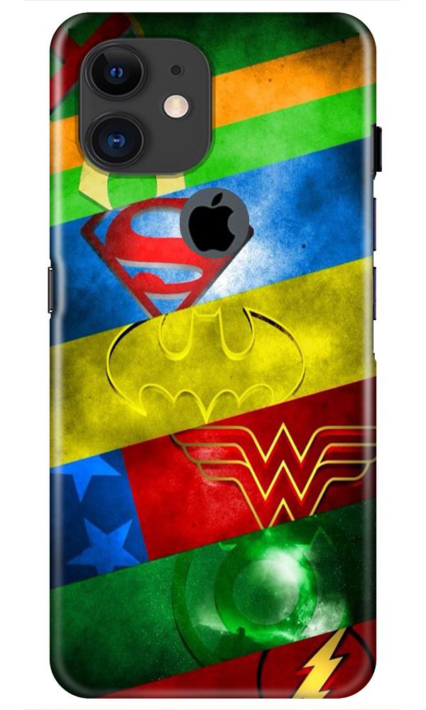 Superheros Logo Case for iPhone 11 Logo Cut (Design No. 251)