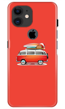 Travel Bus Mobile Back Case for iPhone 11 Logo Cut (Design - 258)