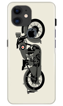 MotorCycle Mobile Back Case for iPhone 11 Logo Cut (Design - 259)