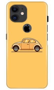 Vintage Car Mobile Back Case for iPhone 11 Logo Cut (Design - 262)