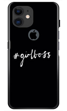 #GirlBoss Mobile Back Case for iPhone 11 Logo Cut (Design - 266)