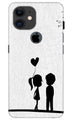 Cute Kid Couple Case for iPhone 11 Logo Cut (Design No. 283)