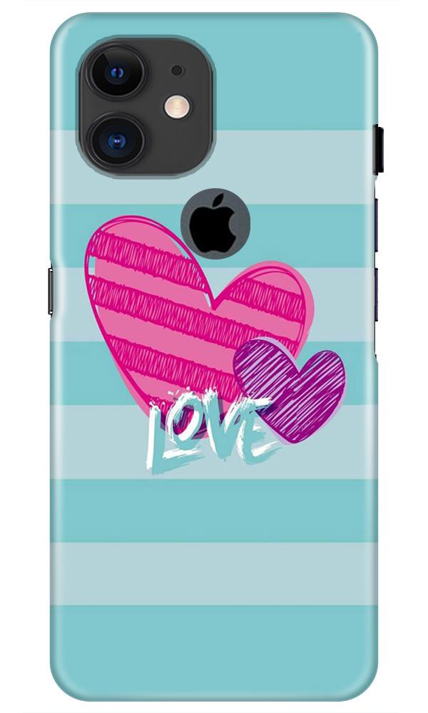 Love Case for iPhone 11 Logo Cut (Design No. 299)