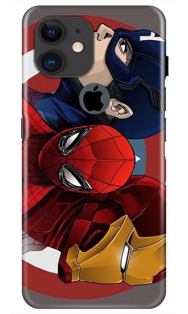Superhero Mobile Back Case for iPhone 11 Logo Cut (Design - 311)