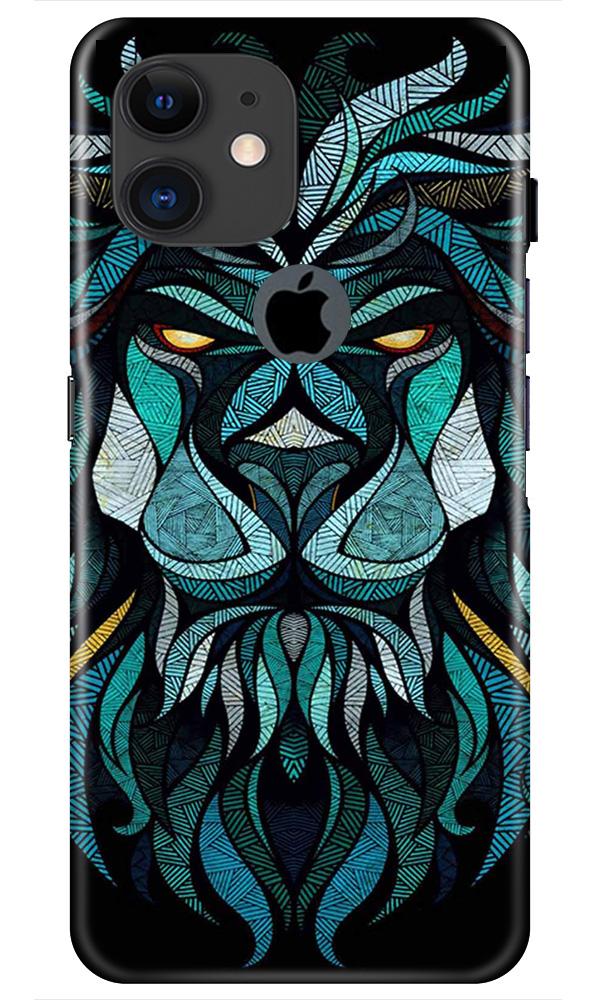 Lion Mobile Back Case for iPhone 11 Logo Cut (Design - 314)