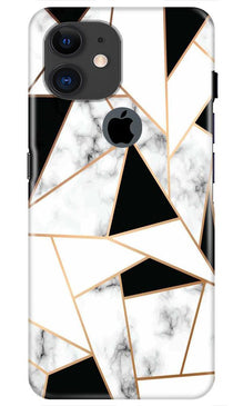 Marble Texture Mobile Back Case for iPhone 11 Logo Cut (Design - 322)