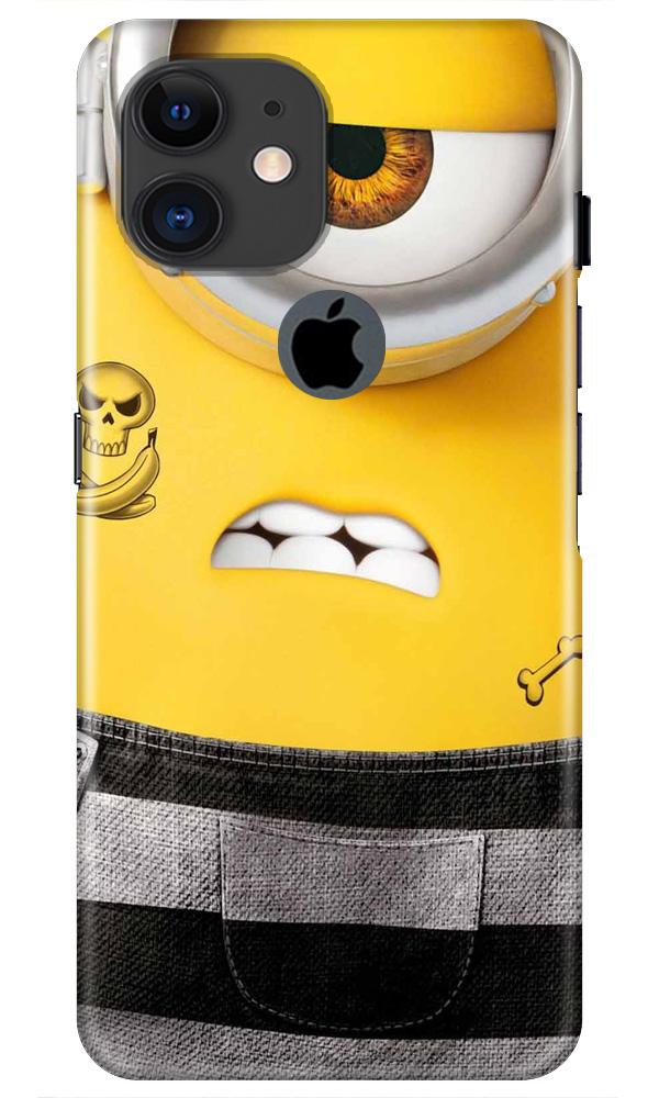 Minion Mobile Back Case for iPhone 11 Logo Cut (Design - 324)