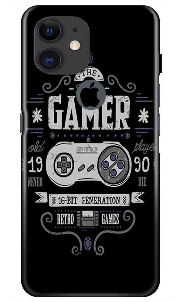 Gamer Mobile Back Case for iPhone 11 Logo Cut (Design - 330)