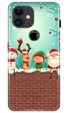 Santa Claus Mobile Back Case for iPhone 11 Logo Cut (Design - 334)