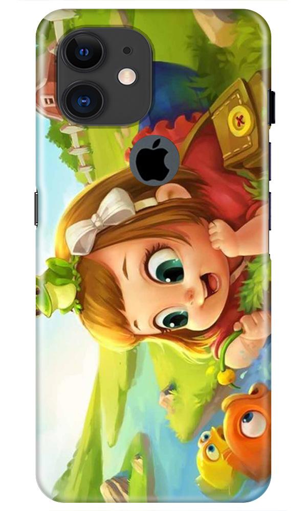 Baby Girl Mobile Back Case for iPhone 11 Logo Cut (Design - 339)
