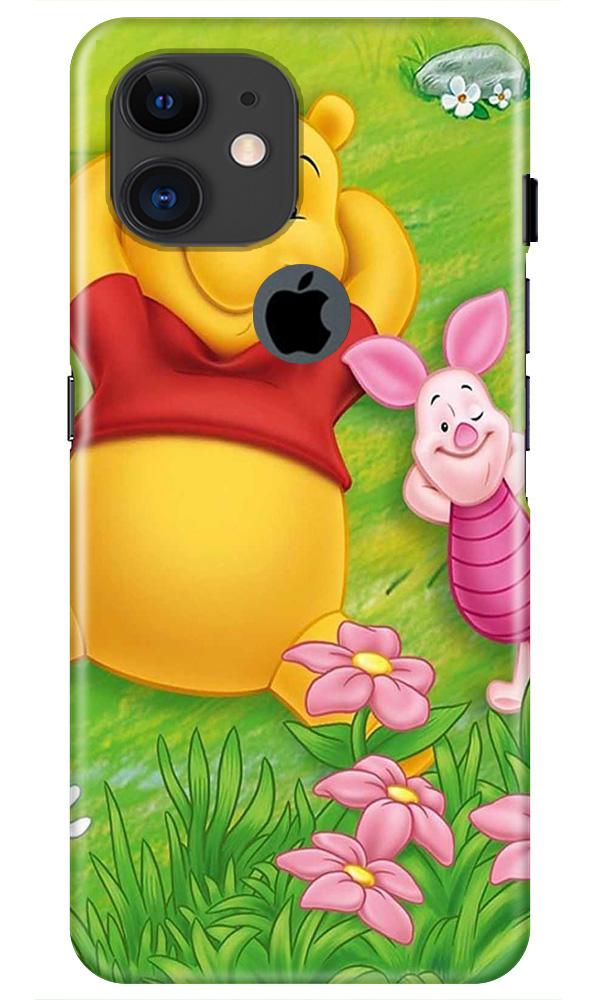 Winnie The Pooh Mobile Back Case for iPhone 11 Logo Cut (Design - 348)