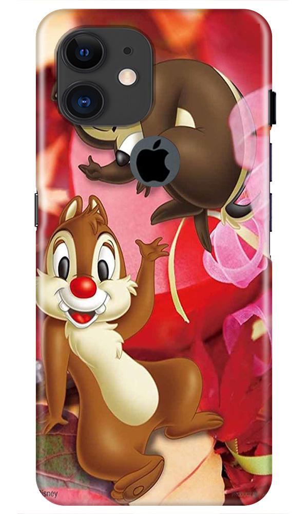 Chip n Dale Mobile Back Case for iPhone 11 Logo Cut (Design - 349)