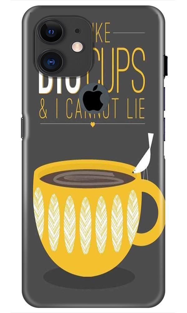 Big Cups Coffee Mobile Back Case for iPhone 11 Logo Cut (Design - 352)