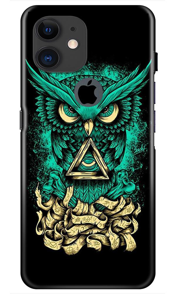 Owl Mobile Back Case for iPhone 11 Logo Cut (Design - 358)