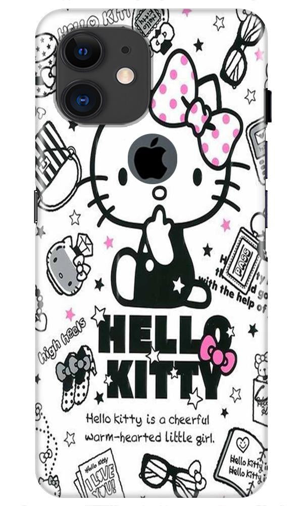 Hello Kitty Mobile Back Case for iPhone 11 Logo Cut (Design - 361)