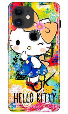 Hello Kitty Mobile Back Case for iPhone 11 Logo Cut (Design - 362)