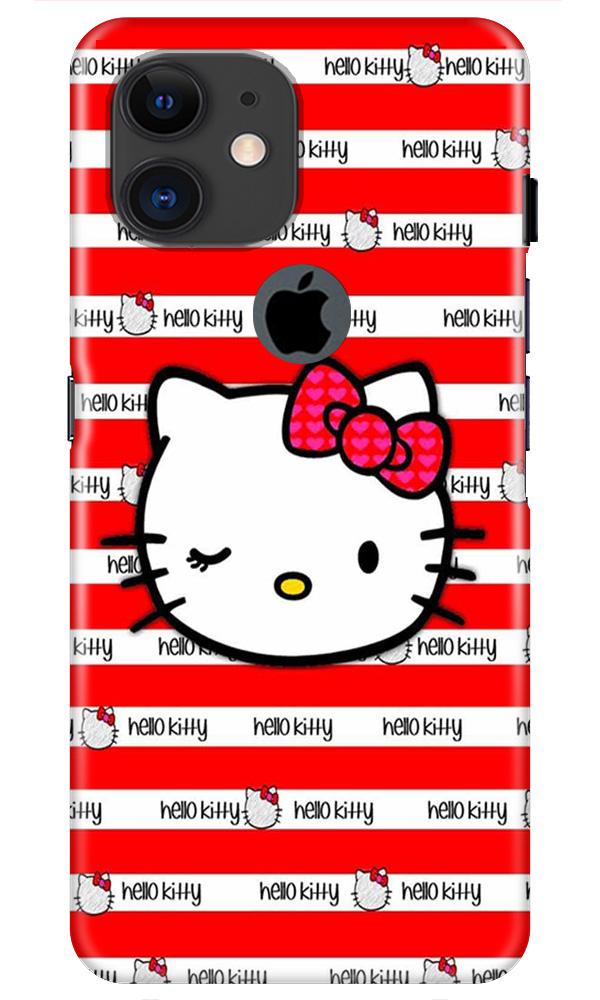 Hello Kitty Mobile Back Case for iPhone 11 Logo Cut (Design - 364)