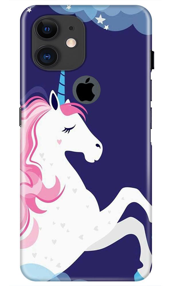 Unicorn Mobile Back Case for iPhone 11 Logo Cut (Design - 365)