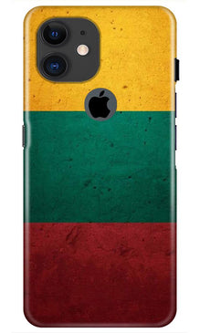 Color Pattern Mobile Back Case for iPhone 11 Logo Cut (Design - 374)