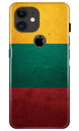 Color Pattern Mobile Back Case for iPhone 11 Logo Cut (Design - 374)