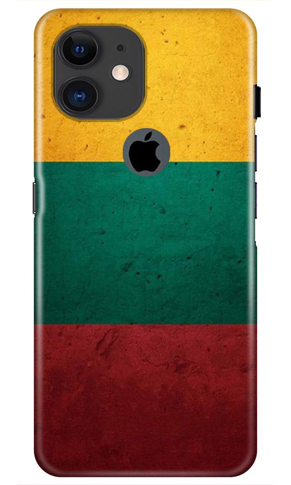 Color Pattern Mobile Back Case for iPhone 11 Logo Cut (Design - 374)