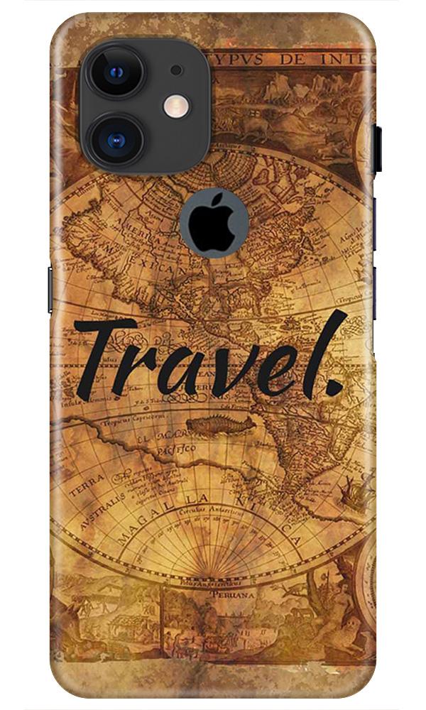 Travel Mobile Back Case for iPhone 11 Logo Cut (Design - 375)