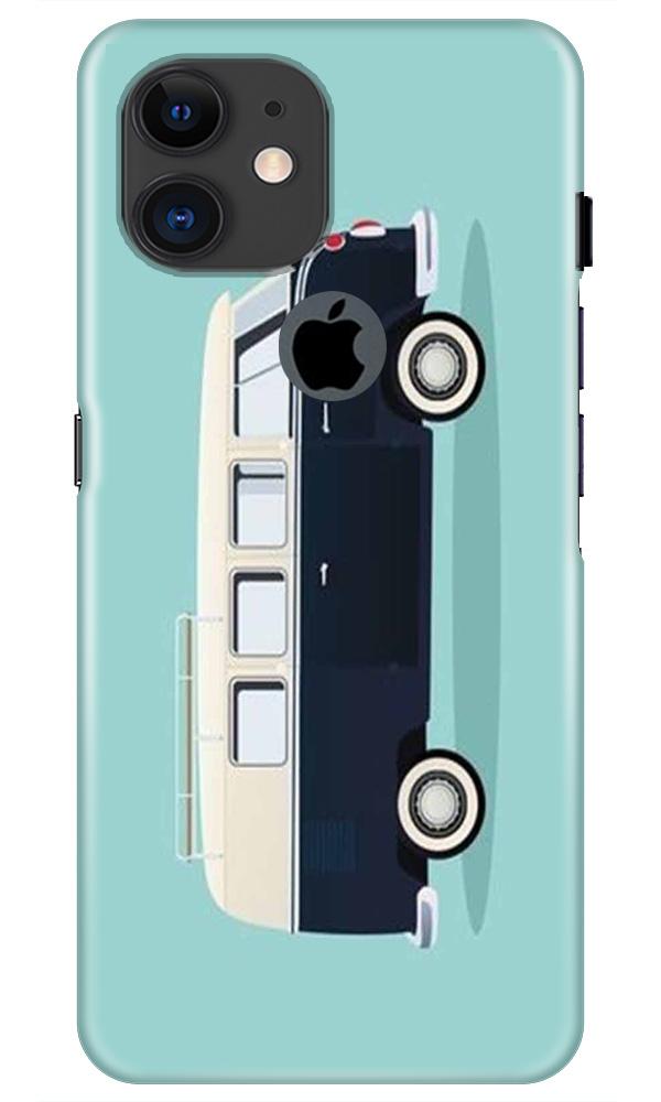 Travel Bus Mobile Back Case for iPhone 11 Logo Cut (Design - 379)