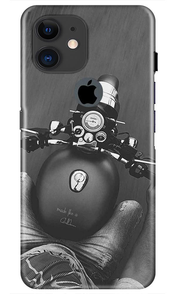 Royal Enfield Mobile Back Case for iPhone 11 Logo Cut (Design - 382)
