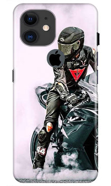 Biker Mobile Back Case for iPhone 11 Logo Cut (Design - 383)