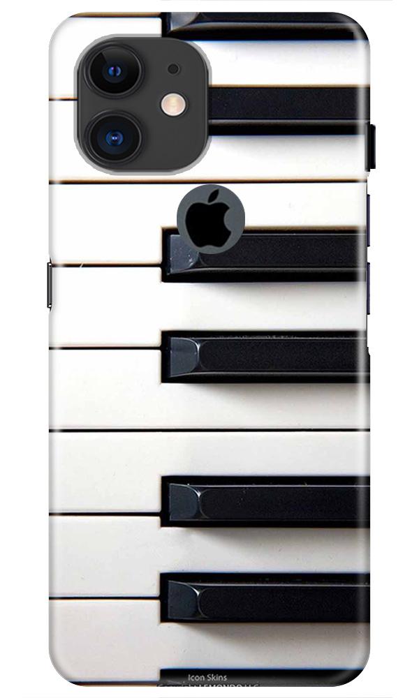 Piano Mobile Back Case for iPhone 11 Logo Cut (Design - 387)