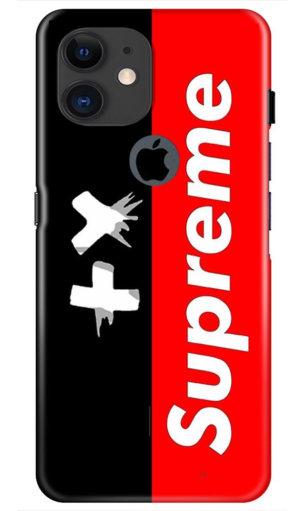 Supreme Mobile Back Case for iPhone 11 Logo Cut (Design - 389)