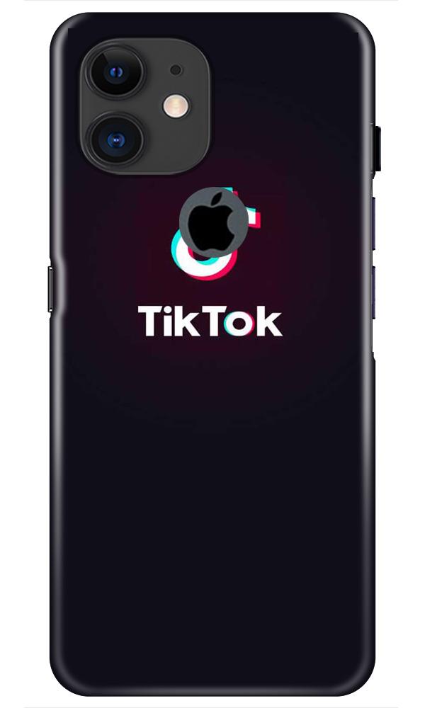 Tiktok Mobile Back Case for iPhone 11 Logo Cut (Design - 396)