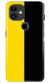 Black Yellow Pattern Mobile Back Case for iPhone 11 Logo Cut (Design - 397)