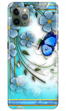 Blue Butterfly Mobile Back Case for iPhone 11 Pro Max (Design - 21)