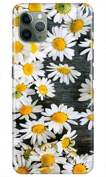 White flowers2 Mobile Back Case for iPhone 11 Pro Max (Design - 62)