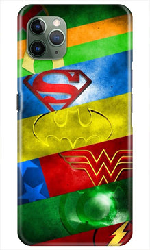 Superheros Logo Mobile Back Case for iPhone 11 Pro Max (Design - 251)
