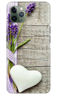 White Heart Mobile Back Case for iPhone 11 Pro Max (Design - 298)